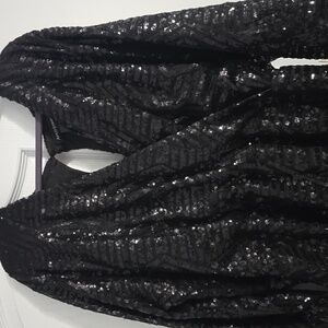 Sequence formal romper. Shorts. Black. Size 26w fits like a 24w. Zips up back